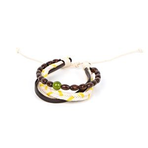 Leather bracelet - Green